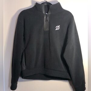Peloton Black Crop Sweat Shirt